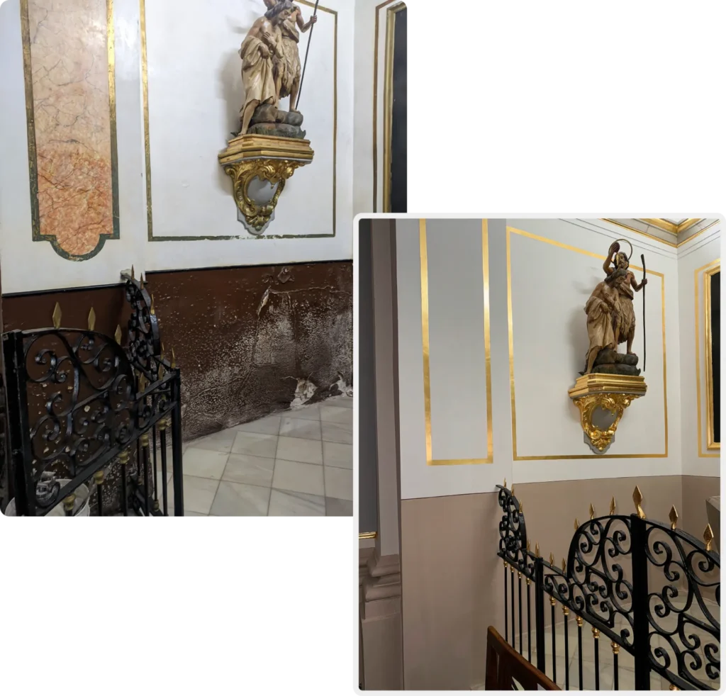 reparar humedades en edificios singulares